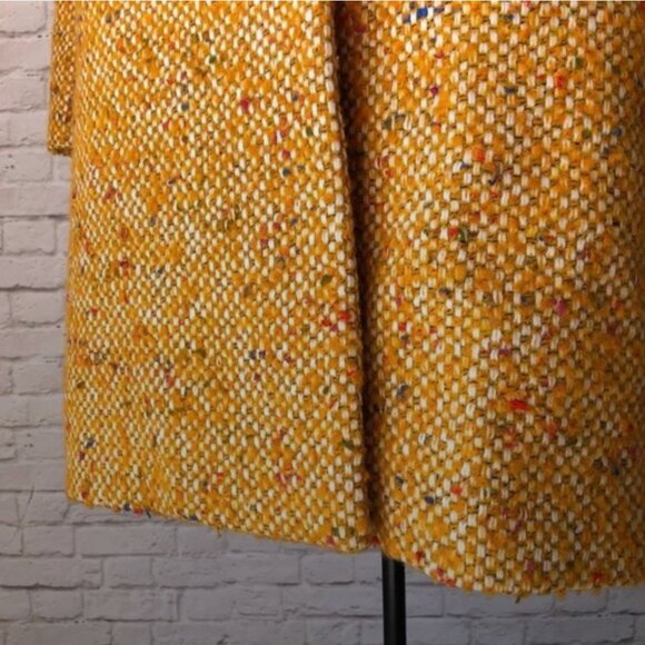 J. Crew Yellow Tweed Coat - Picture 4 of 14